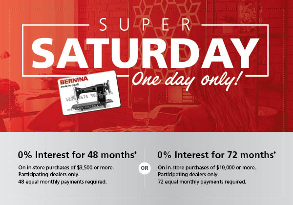 BERNINA Financing Offer
